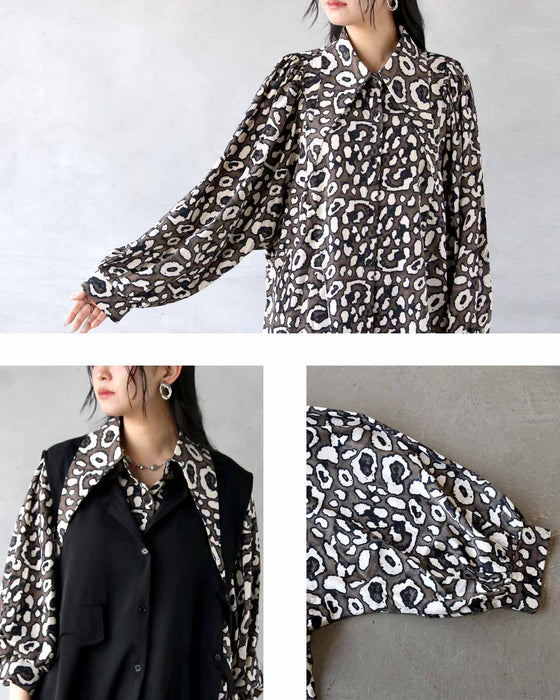 “柄で魅せる”アートな襟シャツ