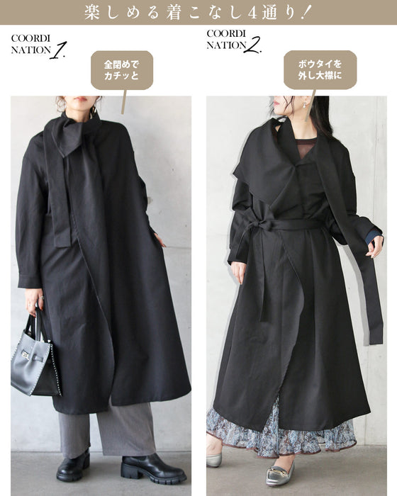 この1枚で様々な表情を生む 大人の変形トレンチコート