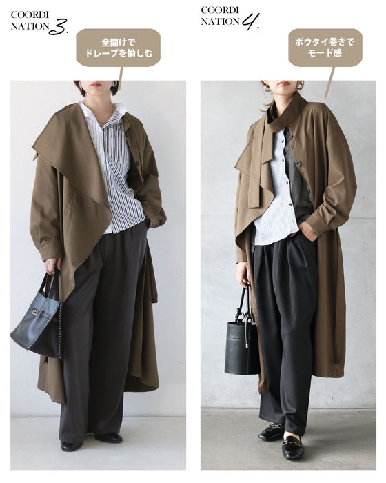 この1枚で様々な表情を生む 大人の変形トレンチコート