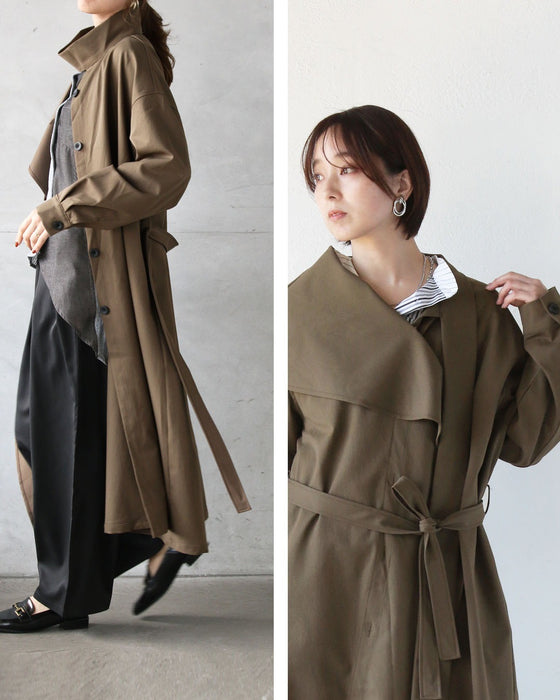 この1枚で様々な表情を生む 大人の変形トレンチコート