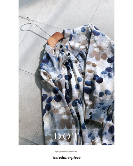 水彩を纏う。爽やかに揺れるティアードワンピース