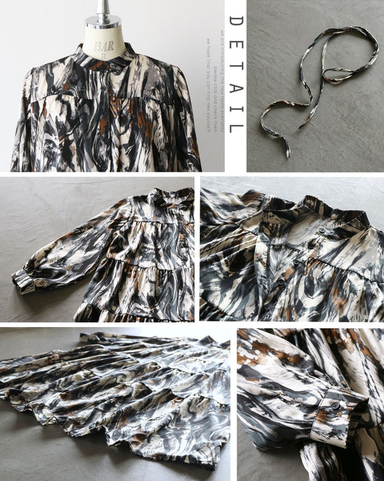 一枚で完成する、アートを纏うモードワンピース