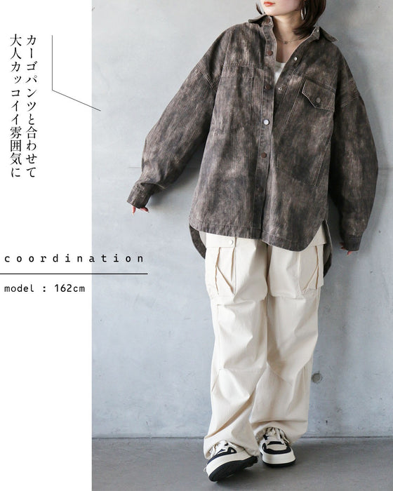 ヴィンテージの余裕。抜け感ゆるデニムシャツ