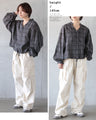 抜け感をまとう、グレーチェックの一枚