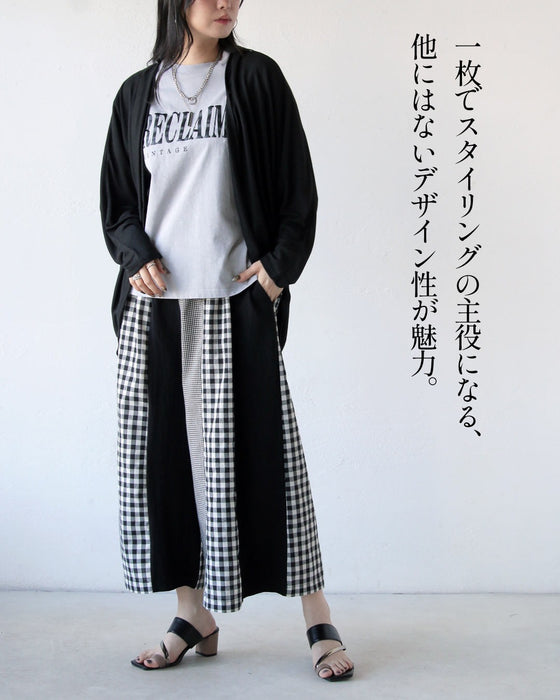 モードに遊ぶ。デザインチェックパンツ