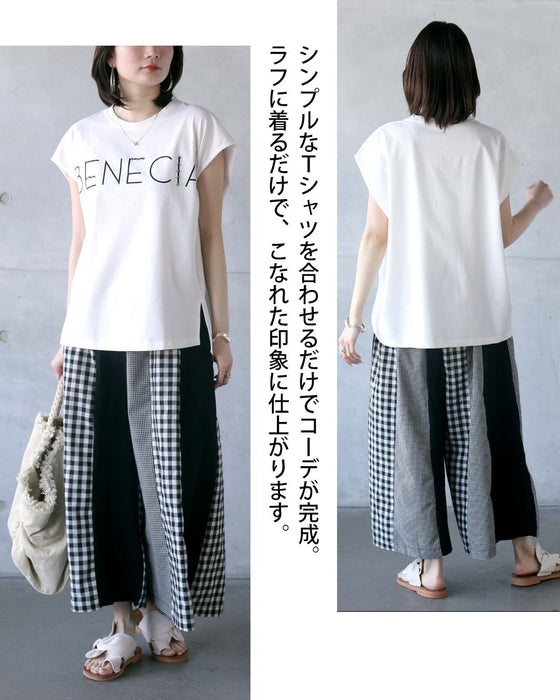 モードに遊ぶ。デザインチェックパンツ