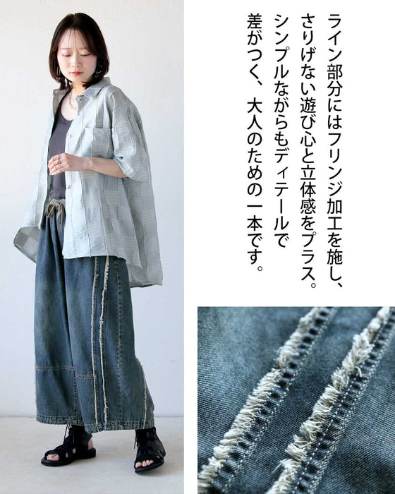 視線を操る、サイドラインデニム