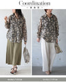纏うだけで、洗練された品格。エアリー花柄シャツ