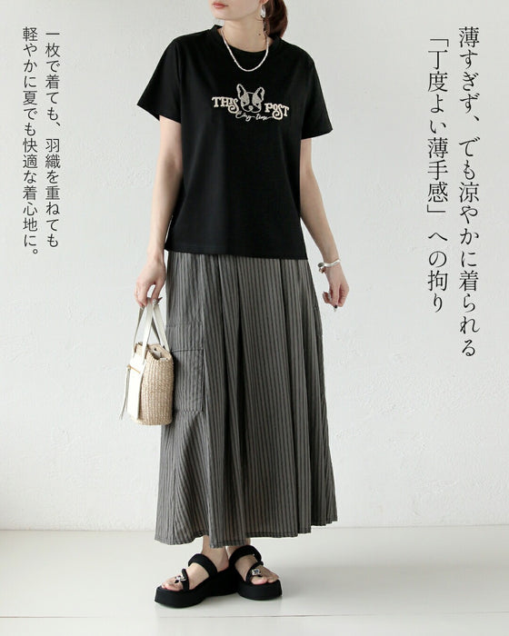 遊び心を、上品に纏う。フレンチブルドッグTシャツ