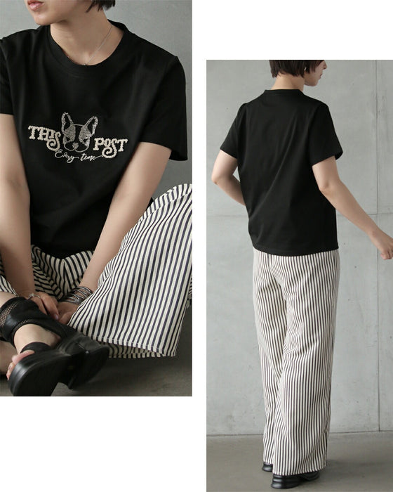 遊び心を、上品に纏う。フレンチブルドッグTシャツ