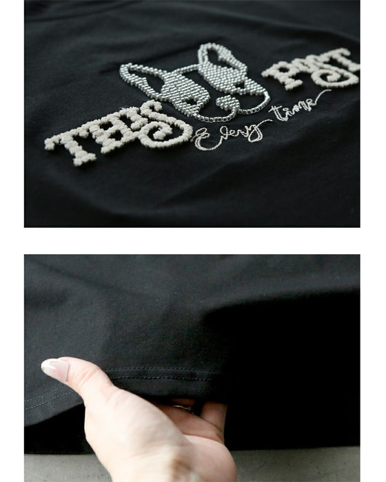 遊び心を、上品に纏う。フレンチブルドッグTシャツ