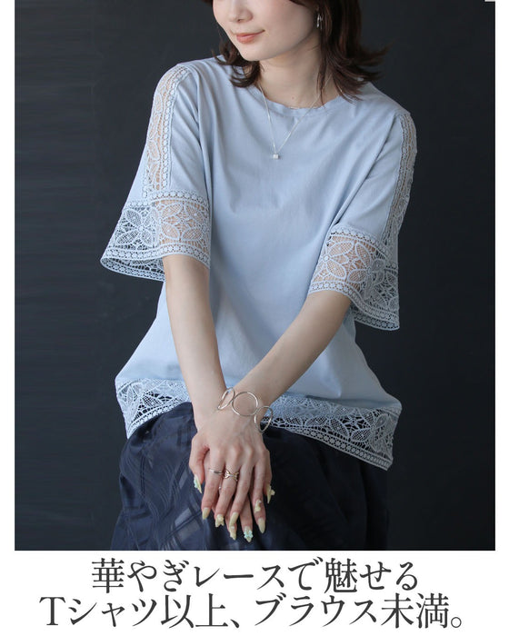 レースが導く、大人の優美。　品よく華やぐ「映え」トップス