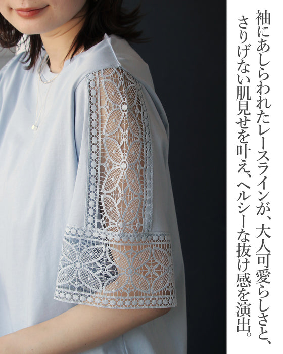 レースが導く、大人の優美。　品よく華やぐ「映え」トップス