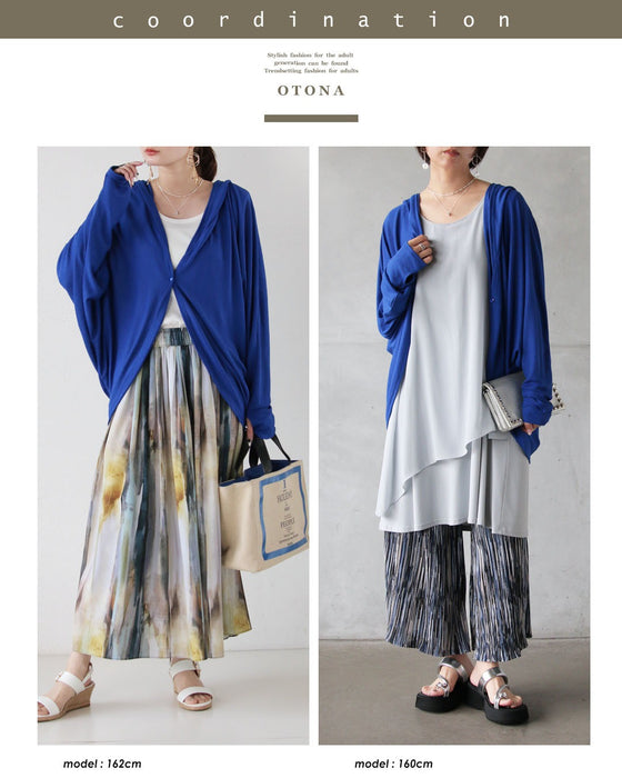 UV対策、接触冷感、イージーケア 凛と映えるロイヤルブルー 「完璧UV対策」高機能フーディー