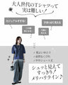 大人の手抜き感ゼロ。上品ラメ切替Tシャツ
