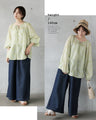 美しく軽い一本。白ステッチが映えるワイドデニム