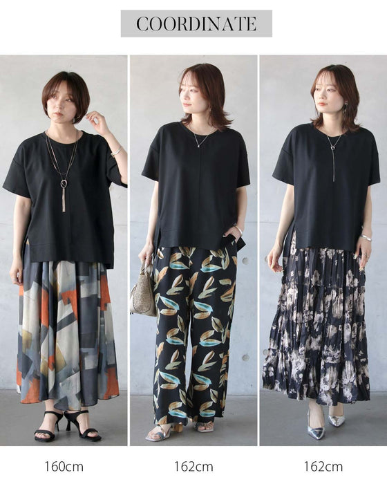 シンプル以上の存在感。立体切替の美シルエットＴシャツ