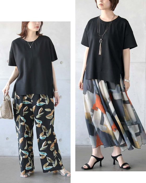 シンプル以上の存在感。立体切替の美シルエットＴシャツ