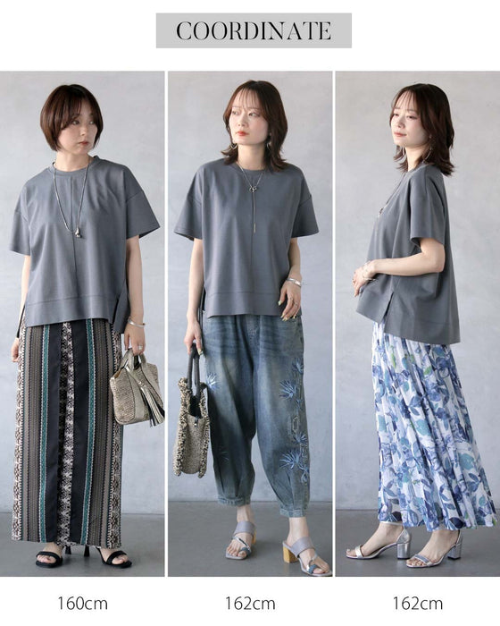 シンプル以上の存在感。立体切替の美シルエットＴシャツ
