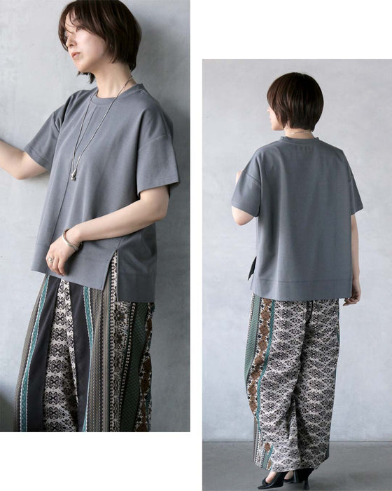 シンプル以上の存在感。立体切替の美シルエットＴシャツ