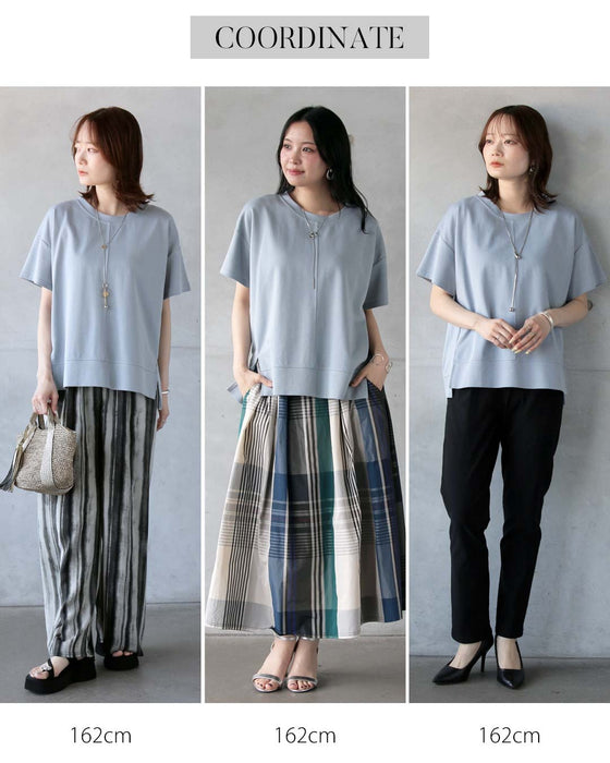 シンプル以上の存在感。立体切替の美シルエットＴシャツ