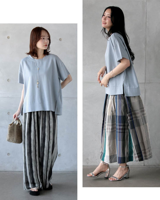 シンプル以上の存在感。立体切替の美シルエットＴシャツ