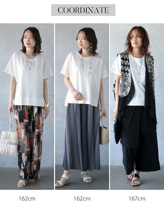シンプル以上の存在感。立体切替の美シルエットＴシャツ