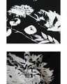 極上のとろみ モノトーン柄ドルマンTシャツ