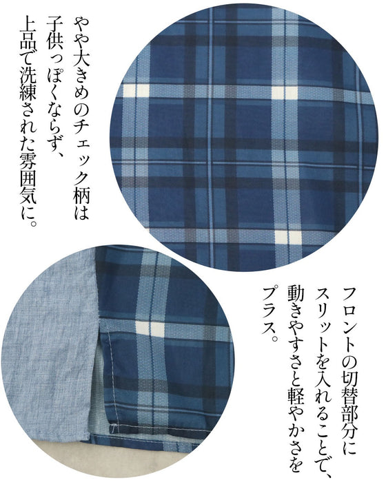 チェックをモダンに昇華。異素材トップス