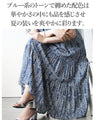 サラリと着られる、オリエンタル柄ワンピース