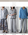 涼やかな風が抜ける 洗練リラクシー 麻風セットアップ