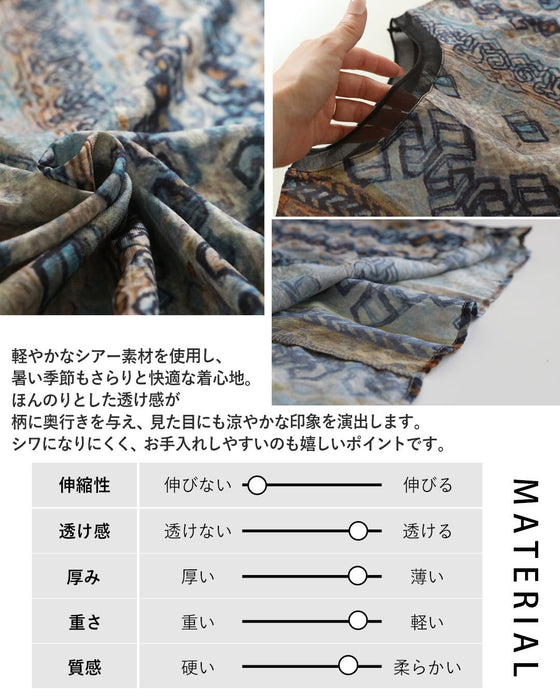 纏うだけで、絵になる。アート柄シアートップス