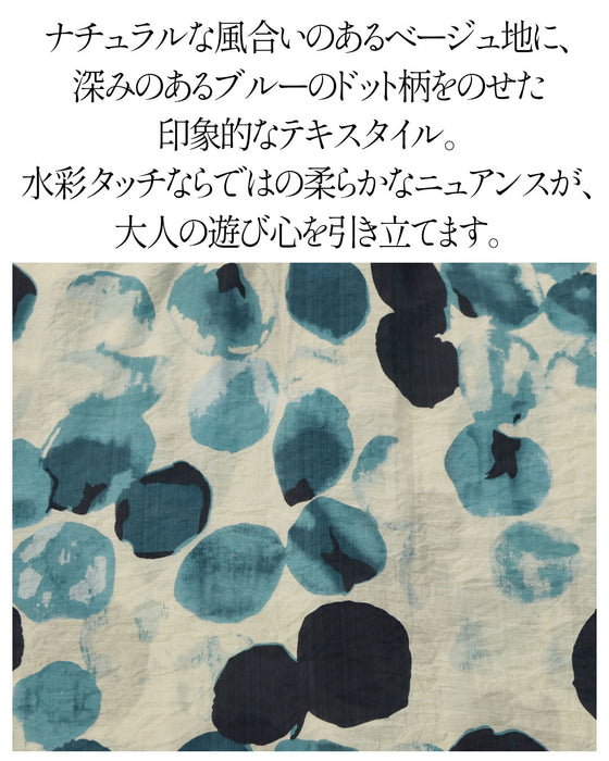 上品に華やぐ水彩タッチ。洗練アート柄シアーシャツ