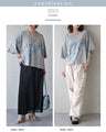 甘さを削ぎ落とした 花刺繍  配色が映えるTシャツ