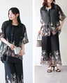 花柄を、もっと洗練。オリジナルアート柄シアーシャツ