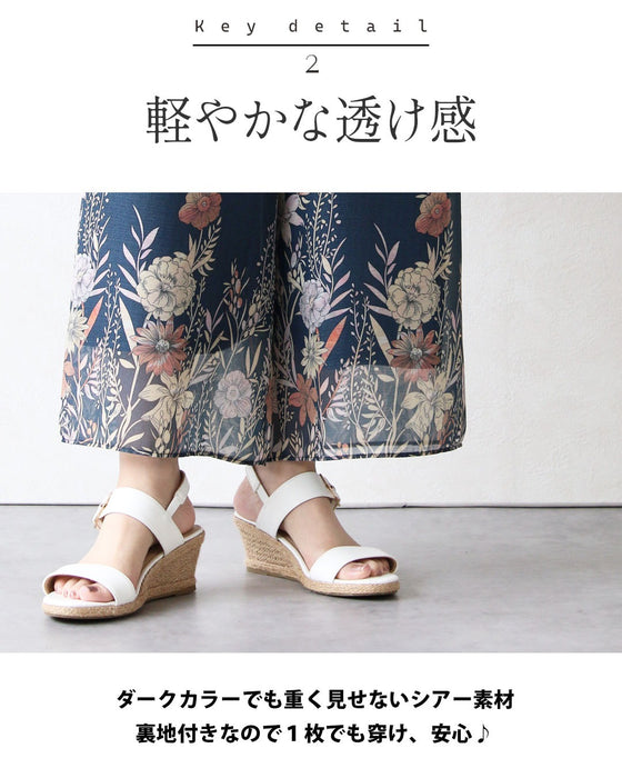 花柄を、もっと洗練。オリジナルアート柄シアーパンツ