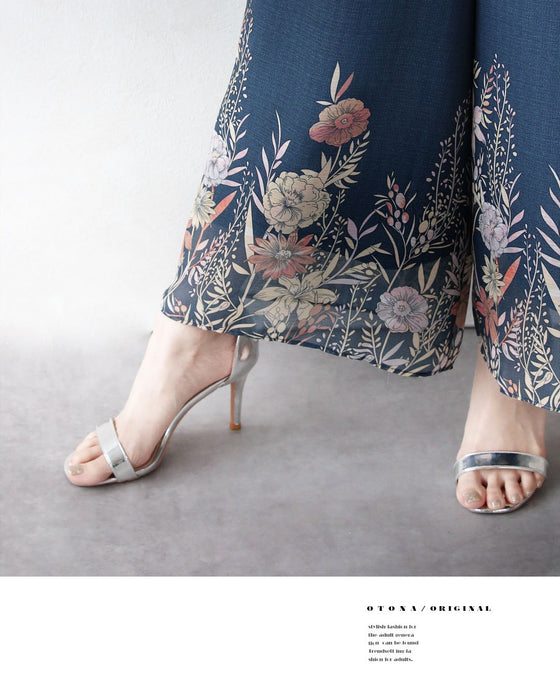 花柄を、もっと洗練。オリジナルアート柄シアーパンツ