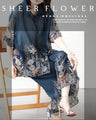 花柄を、もっと洗練。オリジナルアート柄シアーパンツ