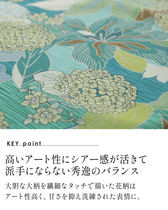 美を描く花模様 花柄シアーブラウス