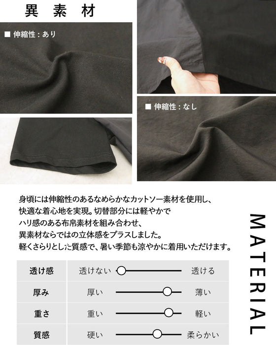 一癖ある黒。 アシメポケットワンピース
