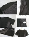 一癖ある黒。 アシメポケットワンピース