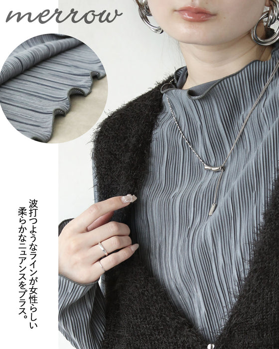 顔周りを華やかに彩る。贅沢ニュアンスカットソー