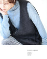 重ねるだけで旬 抜け感つくる ダブルジップ シャギーベスト