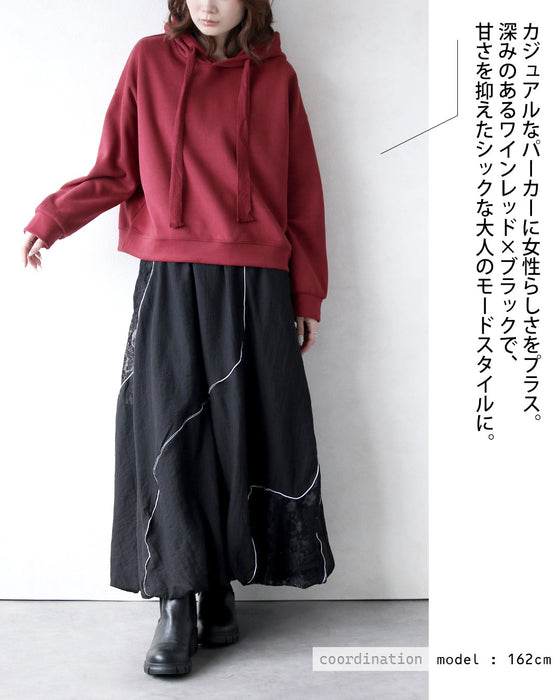 深みカラーで更新。 洗練ワインレッドパーカー