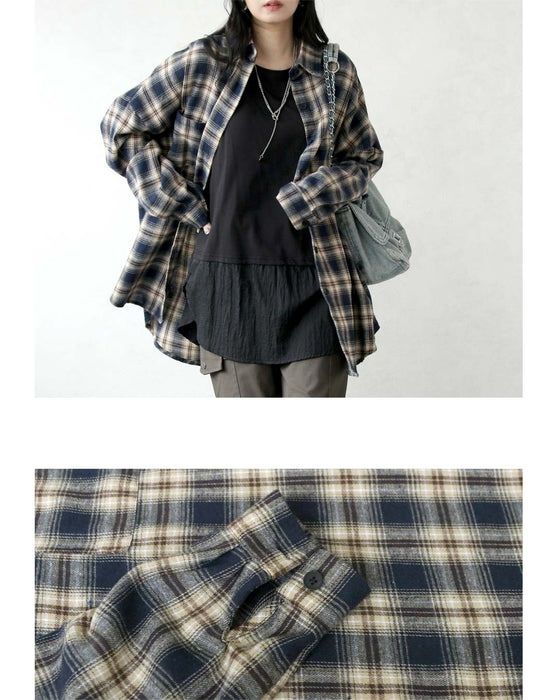 大人配色でこなれる、万能チェックシャツ