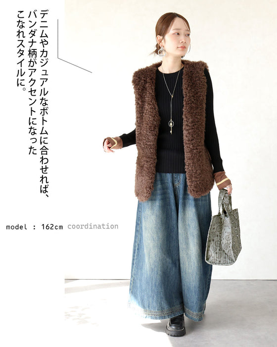 柄をひとさじ。バンダナ柄 2WAYバッグ