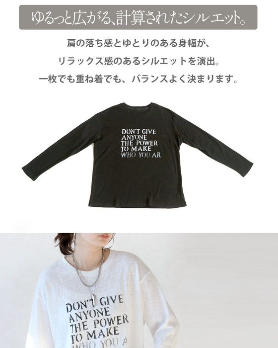 かすれロゴで、大人の抜け感。ヴィンテージロゴT