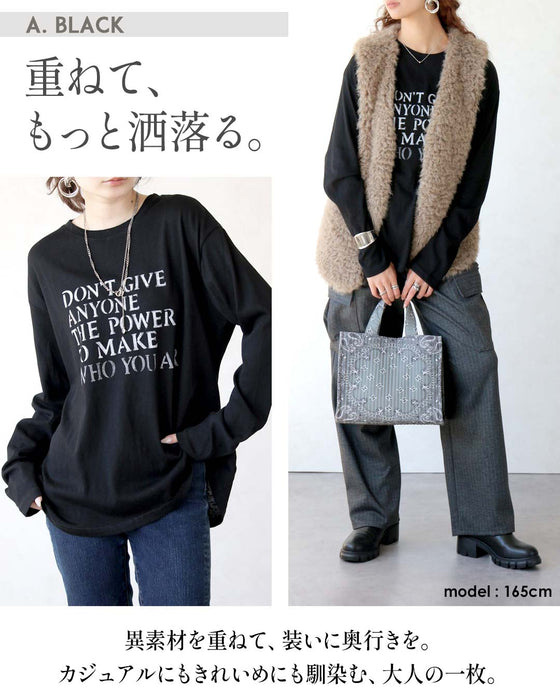 かすれロゴで、大人の抜け感。ヴィンテージロゴT
