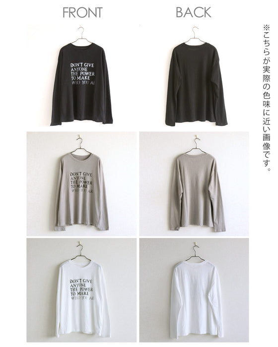 かすれロゴで、大人の抜け感。ヴィンテージロゴT