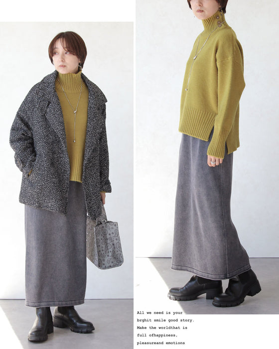 リラクシーで上品。大人の洗練ニットスカート